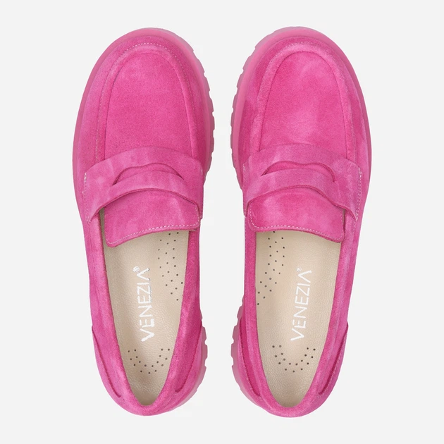Жіночі лофери зі шкіри Venezia 737 SUE 38 25 см Рожеві (5906140383476) - зображення 5