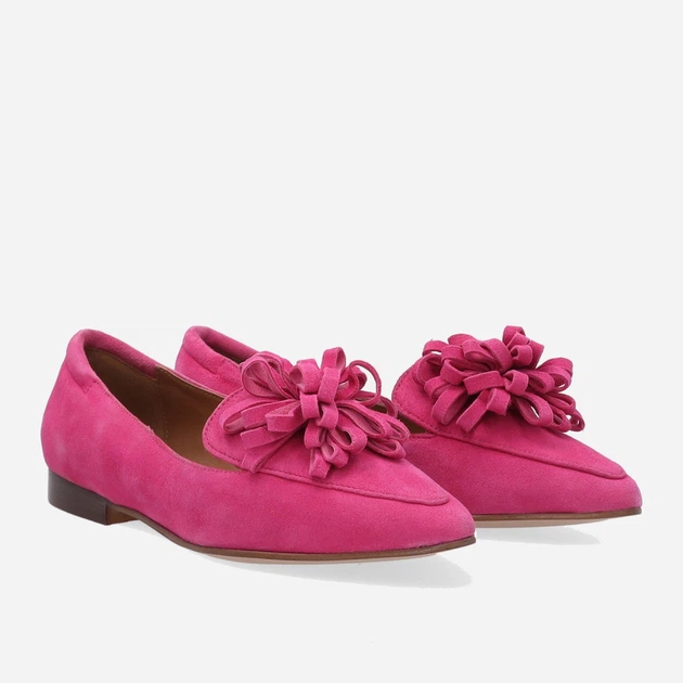 Lordsy damskie skórzane Venezia LOG9473 SUE 39 26 cm Różowe (5906140393390) - obraz 4