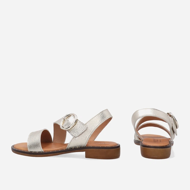 Sandały damskie skórzane Venezia 1481 LA BO 38 25 cm Złote (5906140458792) - obraz 3