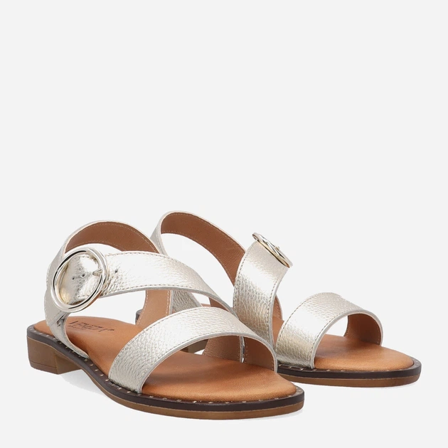 Sandały damskie skórzane Venezia 1481 LA BO 38 25 cm Złote (5906140458792) - obraz 4