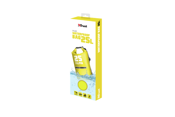 Гермомешок TRUST Palma Waterproof Bag (25L) - yellow (22830) - зображення 9