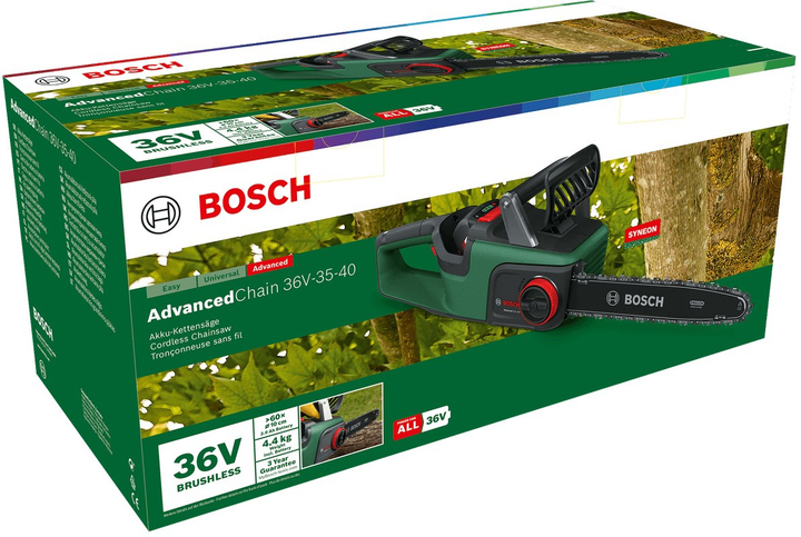 Pilarka łańcuchowa akumulatorowa Bosch AdvancedChain 36V-35-40 (3165140939034) - obraz 3