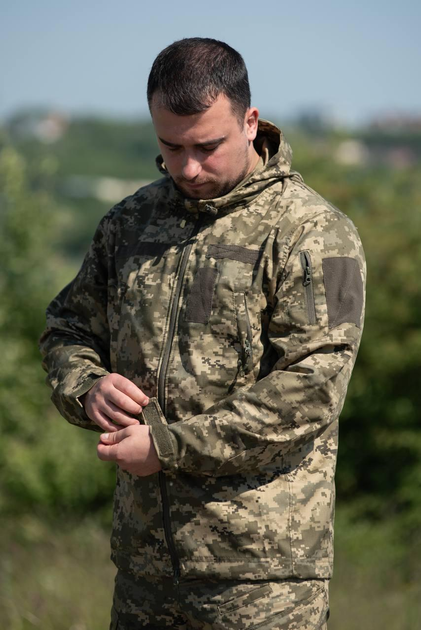Мужская летняя Куртка Twill пиксель с липучками под шевроны 2XL - изображение 1