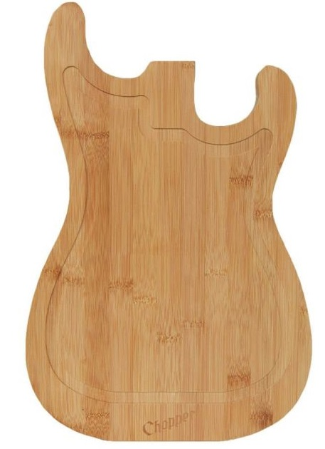 Deska do krojenia Mikamax Gitara 38 x 25 cm bambus (8719481350475) - obraz 1