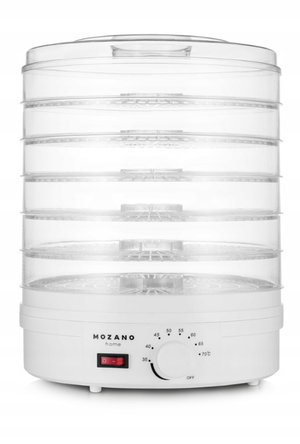 Сушарка, дегідратор Mozano Food Dehydrator 500 Вт White Польща - изображение 3
