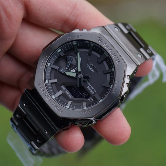 Часы Casio G-Shock GM-B2100BD-1AER Stainless Steel Black Solar