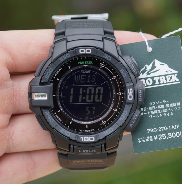 極美品 CASIO PROTREK PRG-270-1AJF PRG270-1 | Black Watch - PRO TREK | CASIO