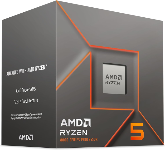 Procesor AMD Ryzen 5 8400F 4.2 GHz / 16 MB (100-100001591BOX) sAM5 BOX - obraz 3