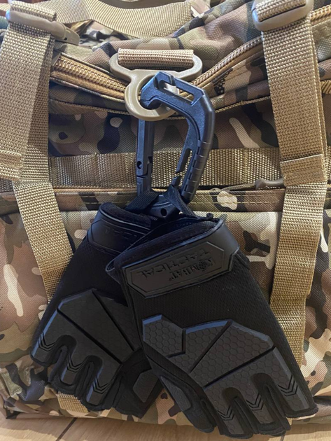 Рукавички тактичні KOMBAT UK Alpha Fingerless Tactical Gloves чорний XL (kb-aftg-blk-xl) - изображение 8