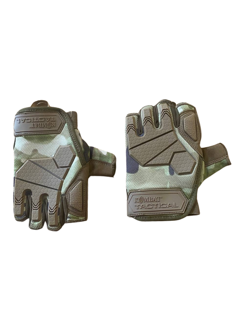 Рукавички тактичні KOMBAT UK Alpha Fingerless Tactical Gloves мультікам L (kb-aftg-btp-l) - изображение 4