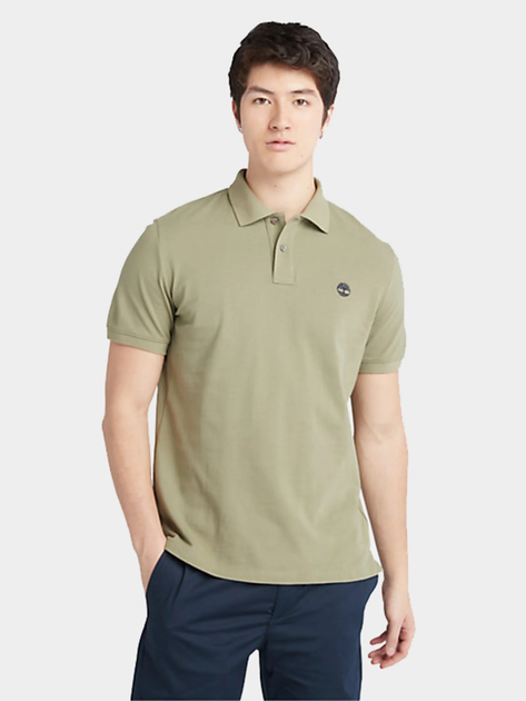 Koszulka polo męska Timberland TB0A26N4 M Khaki (196246701396) - obraz 1