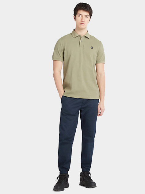 Koszulka polo męska Timberland TB0A26N4 XL Jasny khaki (196246701860) - obraz 3