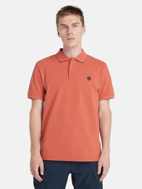 Koszulka polo męska Timberland TB0A26N4 XXL Pomarańczowa (194902913312) - obraz 1