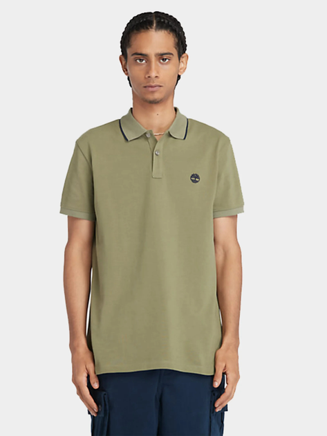 Koszulka polo męska Timberland TB0A26NF XXL Khaki (194902914531) - obraz 1