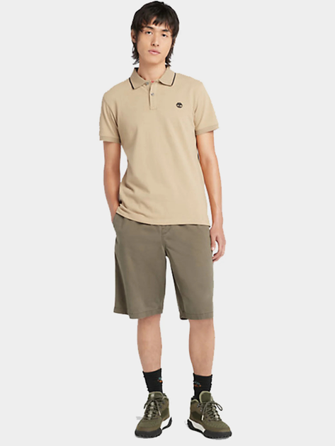 Поло довге чоловіче Timberland TB0A26NF-DH41 XXL Бежеве (194902914012) - зображення 3