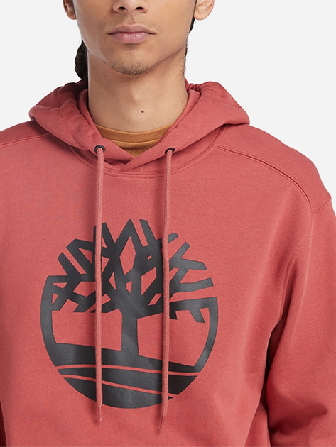 Bluza męska z kapturem Timberland TB0A2BJH S Pomarańczowa (196246843331) - obraz 3