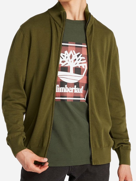 Bluza męska rozpinana streetwear Timberland TB0A2BMZ S Oliwkowa (196246841283) - obraz 1