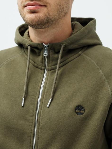 Толстовка на блискавці чоловіча Timberland TB0A2BNB S Хакі (194116666363) - зображення 4