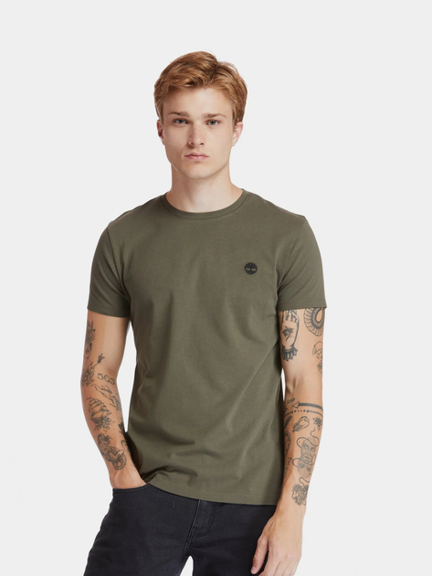 T-shirt męski bawełniany Timberland TB0A2BPR XXL Khaki (193392792797) - obraz 1