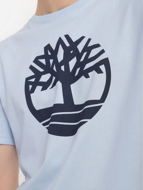 T-shirt męski bawełniany Timberland TB0A2C2R S Błękitny (196248697703) - obraz 3