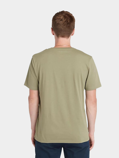 T-shirt męski bawełniany Timberland TB0A2C2R M Khaki (194902949090) - obraz 2