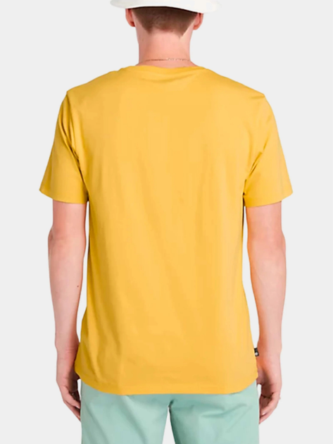 T-shirt męski bawełniany Timberland TB0A2C2R L Żółty (194902948505) - obraz 2