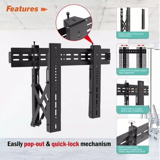 Крепление для видеостены CHARMOUNT CT-VD-201 кронштейн - изображение 3