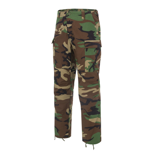 Брюки Helikon-Tex BDU Mk2 - PolyCotton Ripstop, US Woodland 3XL/Regular (SP-BD2-PR-03) - зображення 1