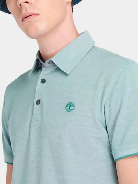Koszulka polo męska Timberland TB0A2DJ5 M Zielona (194902939794) - obraz 4