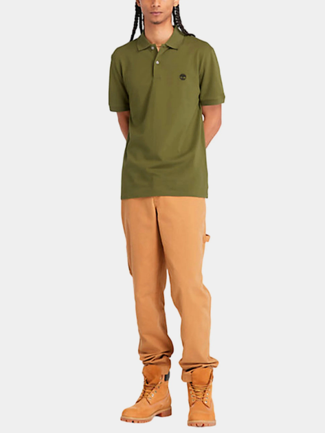 Поло довге чоловіче Timberland TB0A2DJE M Хакі (194902941308) - зображення 3