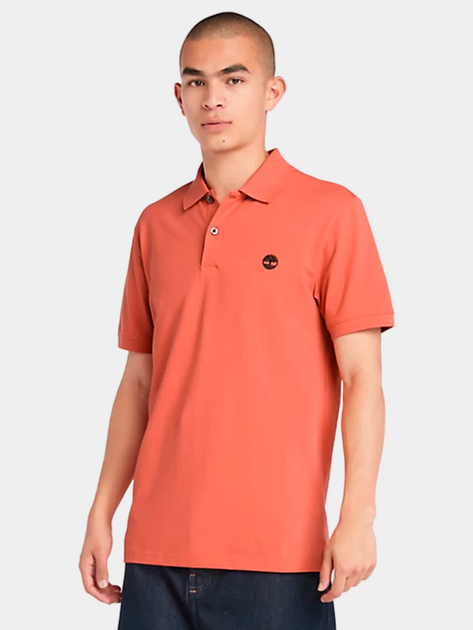 Koszulka polo męska Timberland TB0A2DJE XL Koralowa (194902942008) - obraz 1