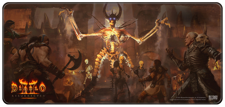 Podkładka gamingowa Blizzard Entertainment Diablo 2: Resurrected Mephisto XL (FBLMPD2MPHIST21XL) - obraz 1