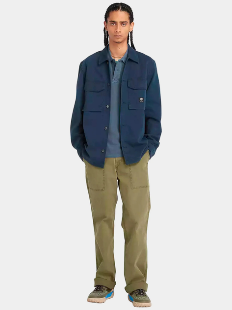 Поло довге чоловіче Timberland TB0A5UH3 L Синє (194903900823) - зображення 3