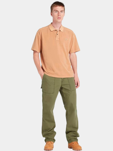 Поло довге чоловіче Timberland TB0A5UH3 L Бежеве (194903901943) - зображення 3