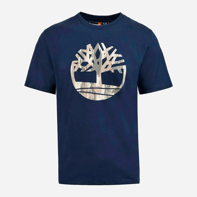 Футболка бавовняна довга чоловіча Timberland TB0A5UP3 XXL Синя (194902997862) - зображення 3
