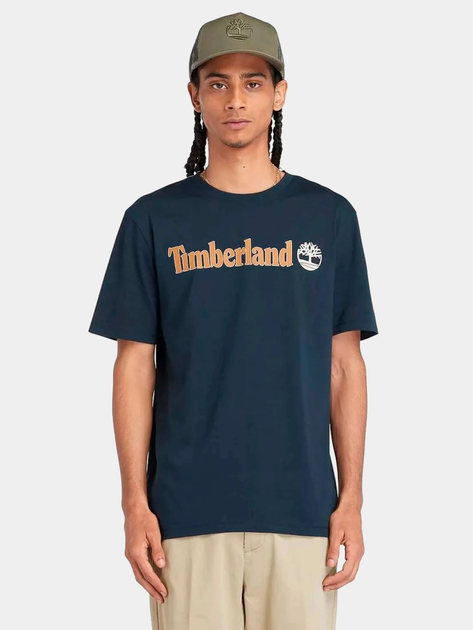 T-shirt męski bawełniany Timberland TB0A5UPQ XL Niebieski (194902997350) - obraz 1