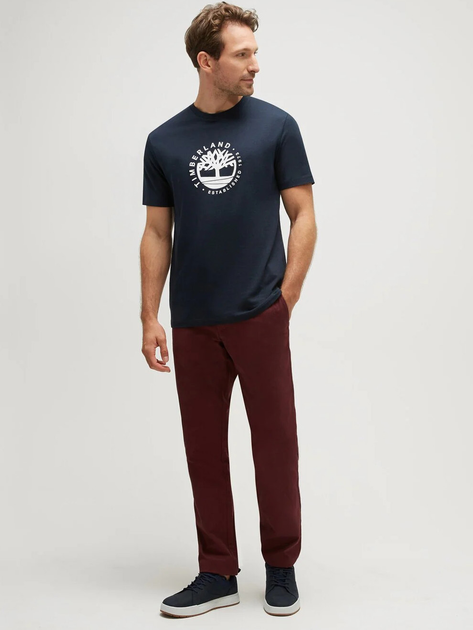 T-shirt męski Timberland TB0A65XS L Granatowy (196247706741) - obraz 3