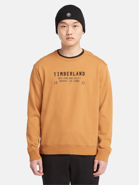 Bluza bez kaptura męska Timberland TB0A6FMV M Beżowa (196247870381) - obraz 1