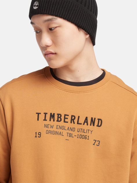 Bluza bez kaptura męska Timberland TB0A6FMV XXXL Beżowa (196247871593) - obraz 3