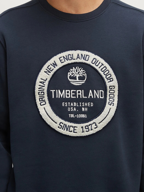 Bluza bez kaptura męska Timberland TB0A6FRM XL Niebieska (196249885598) - obraz 4