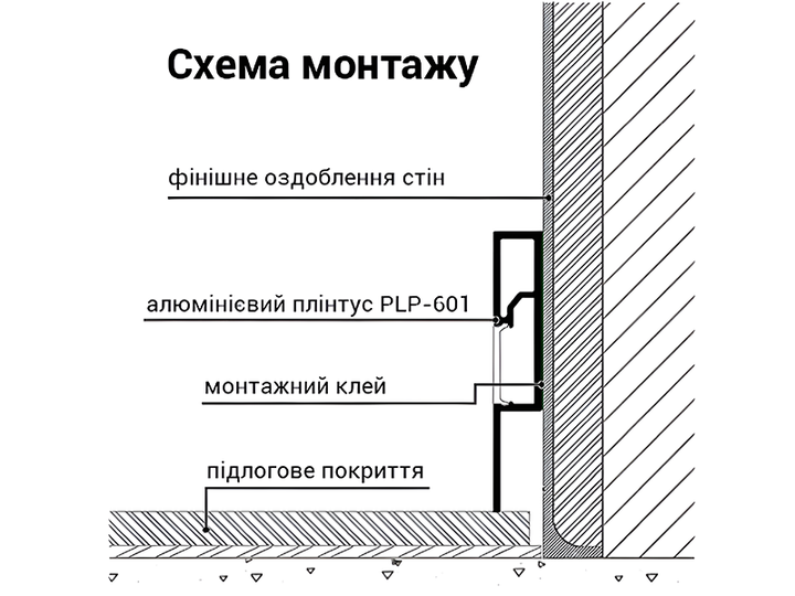 Плинтус алюминиевый анодированный LEDUA АЛ-69 + рассеиватель для LED ленты&nbsp;накладной 2 м - изображение 7