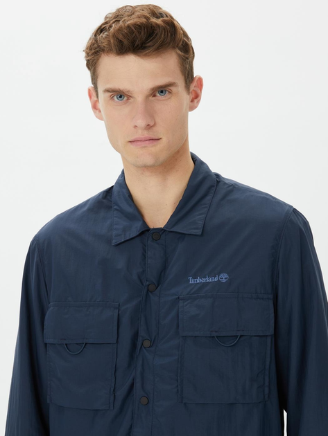 Вітровка чоловіча Timberland TB0A6NU1 S Синя (196248808482) - зображення 4