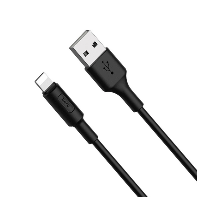 Кабель Hoco X25 Soarer charging data cable for Lightning Black - изображение 3