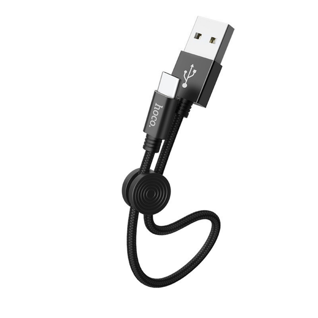 Кабель Hoco X35 Premium charging Data cable for Type - C (L - 0.25 M) Black - Фото 2 Кабель Hoco X35 Premium charging Data cable for Type - C (L - 0.25 M) Black - зображення 2