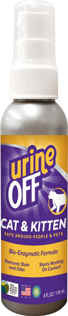 Спрей Urine Off для видалення органічних плям і запахів, для кошенят і кішок  (811665016998) - зображення 1