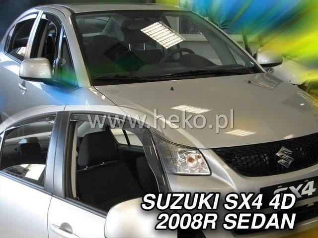 Дефлекторы окон (ветровики) HEKO для Suzuki SX4 2006+ 4D вставные 4 шт Sedan - изображение 7