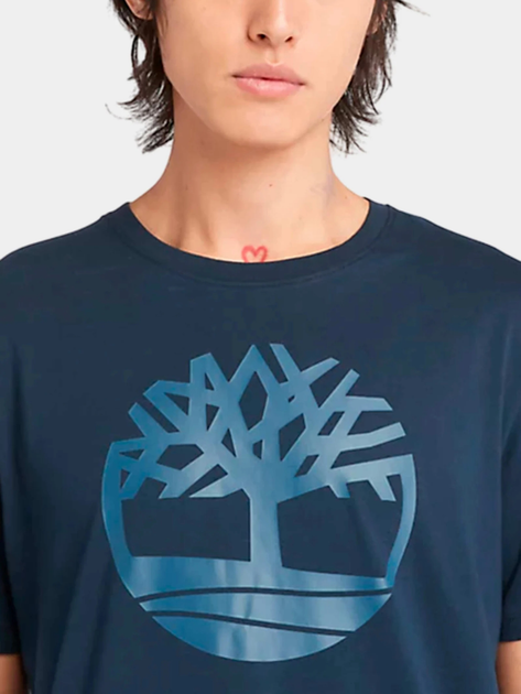 T-shirt męski bawełniany Timberland TB0A2C2R L Niebieski (194902948185) - obraz 4