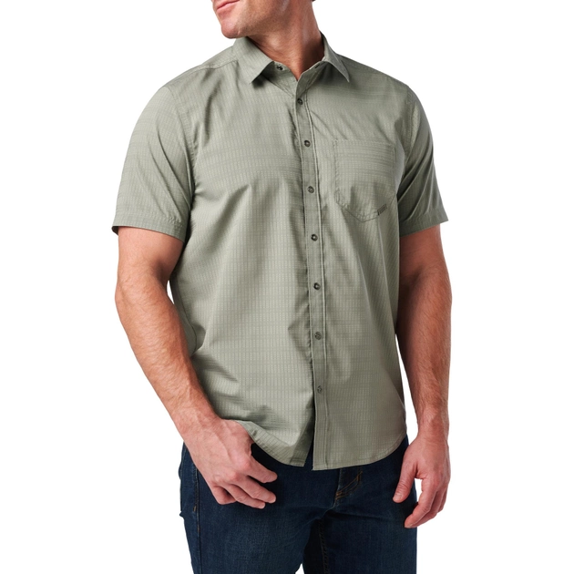 Рубашка тактическая 5.11 Tactical® Aerial Short Sleeve Shirt L Mortar - изображение 2
