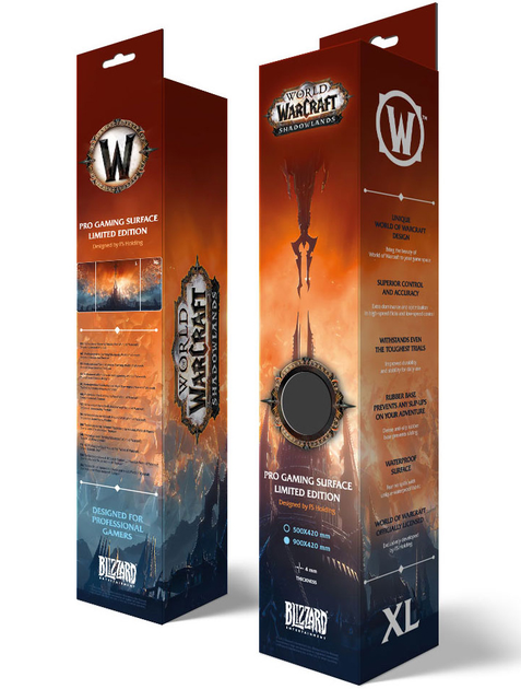 Ігрова поверхня Blizzard Entertainment World of WarCraft Shadowlands Shattered Sky XL Speed (FBLMPWOWSHADO21XL) - зображення 4