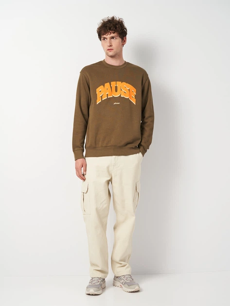 Світшот на флісі чоловічий H&M 0981416_PAUSE M Хакі (KAY2000001507674) - Фото 3 Світшот на флісі чоловічий H&M 0981416_PAUSE M Хакі (KAY2000001507674) - зображення 3